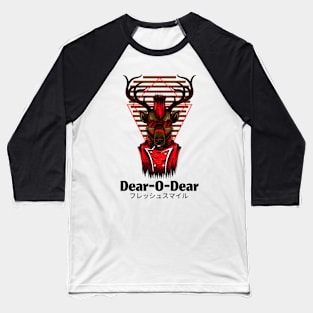 Dear-O-Dear Reindeer Stag Baseball T-Shirt